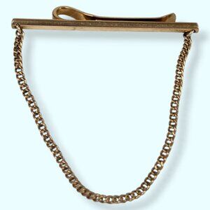 Vintage Krementz USA Tie Clip Chain